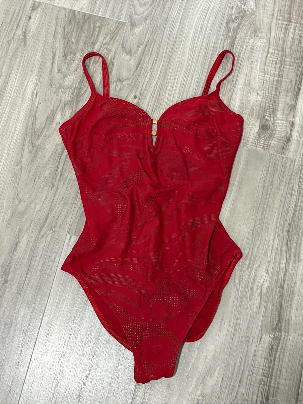 Vintage 90s Christina Red One Piece Swimsuit Size 10 (M)